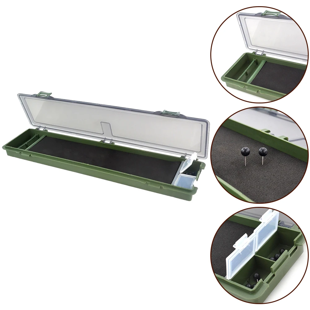 Carp Fishing Tackle Box Stiff Hair Rig Board With Pins Carp Fishing Rig Box Wallet Rig Storage Box Suitable For Outdoor Fishing