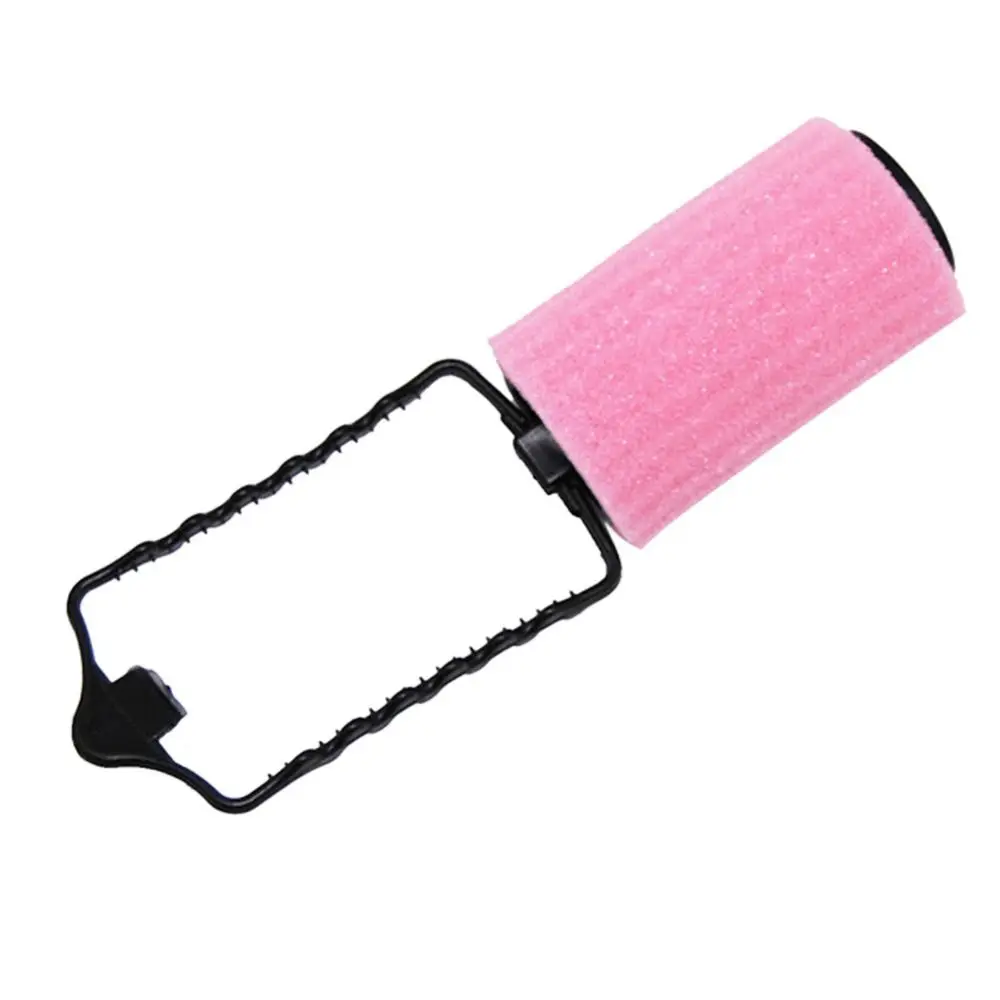 6PCS Soft Foam Material Sponge Hair Curlers Self Holding Design Large Size No-Heat Rollers Overnight Hair Rollers Home Use