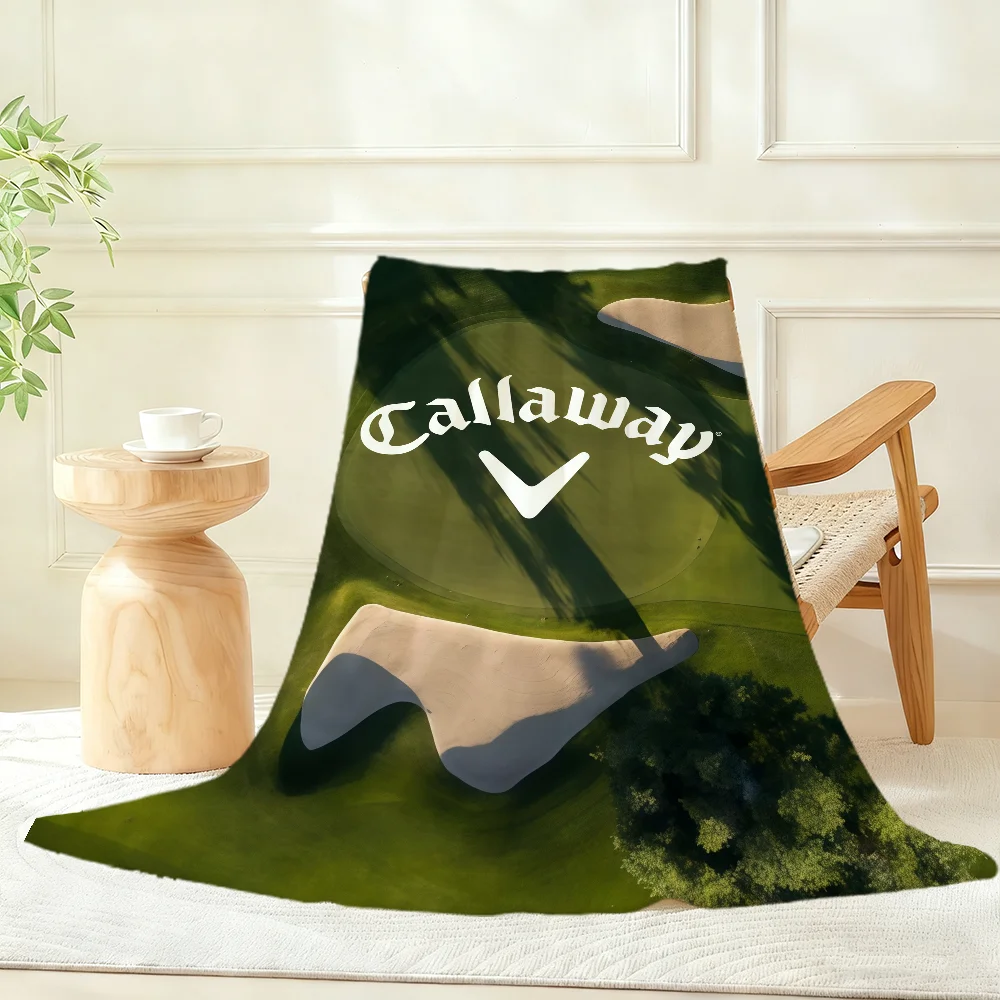 Golf C-Callaway-Y Logo Cool Blanket Throw Super Cosy Plush Living Room Sofa Couch Childish Birthday Gifts
