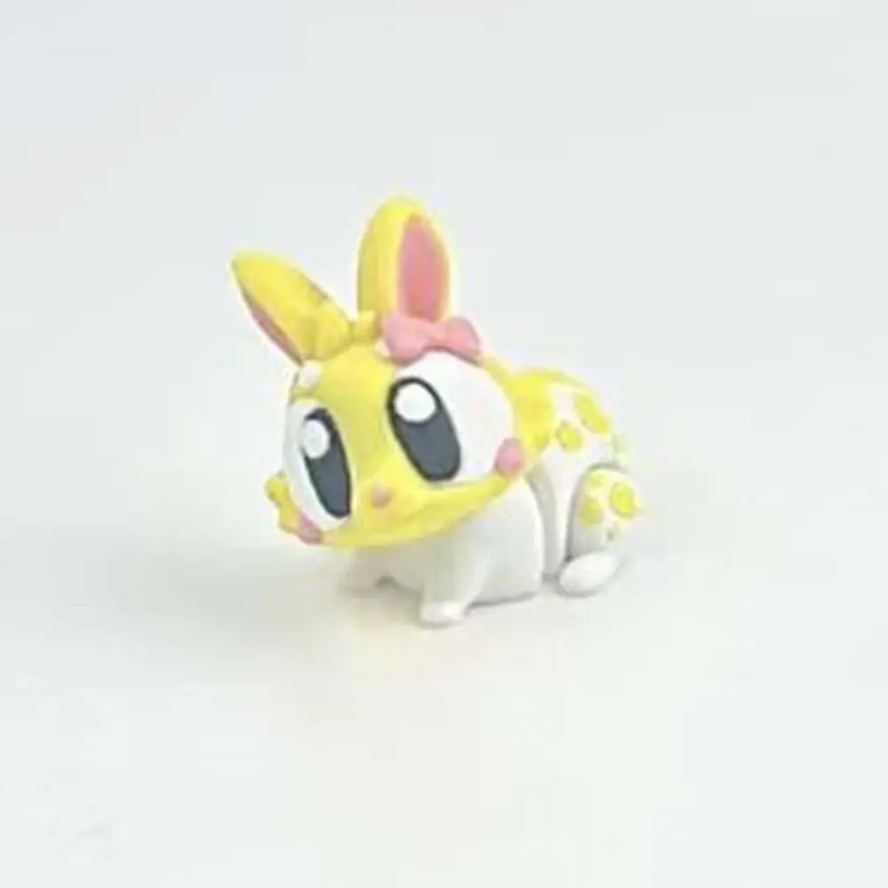 Pink/Yellow Color 3D Printing Cow Model Cute Style Handicraft 3D Printing Rabbit Figure Bow Simulation Figure