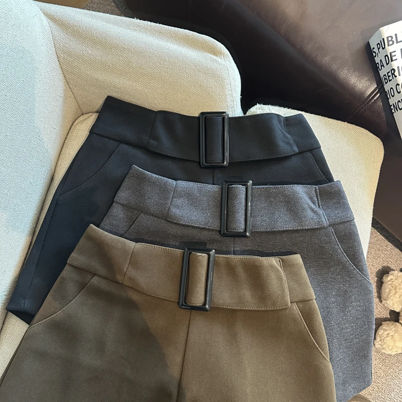 Women's Brown Micro Woolen Shorts High Waist Booty Shorts Vintage Harajuku 2000s Y2k Gyaru Short Pants 2000s Clothes Spring 2026
