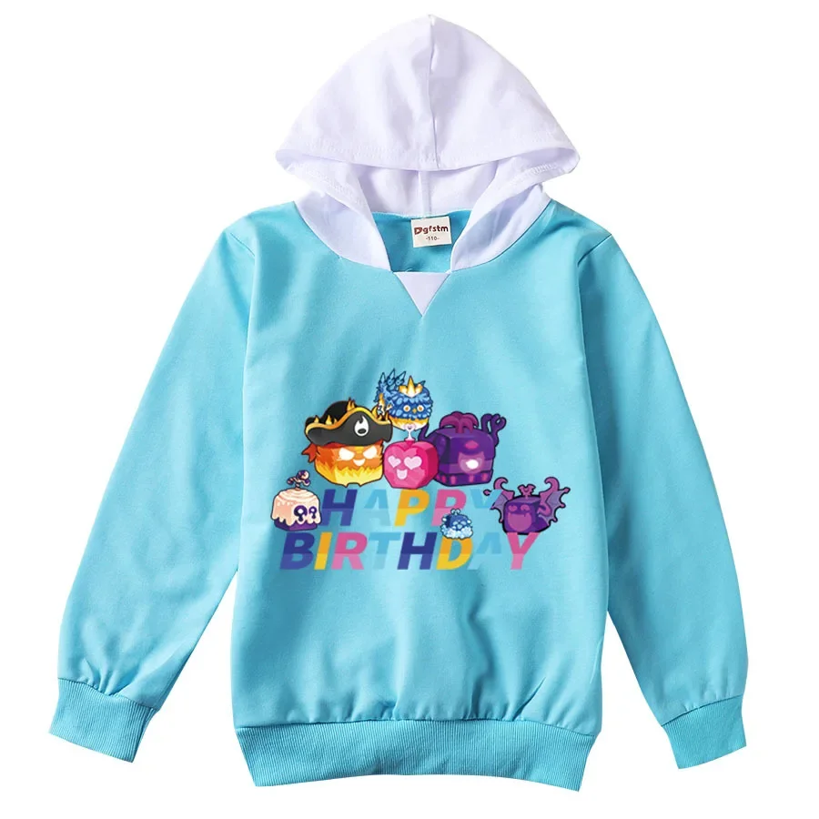 

Game Blox Fruits Hoodie Kids 2024 Spring Clothes Baby Boys Pullvoer Sweatshirts Toddler Girls Cartoon Long Sleeve Outerwear Coat