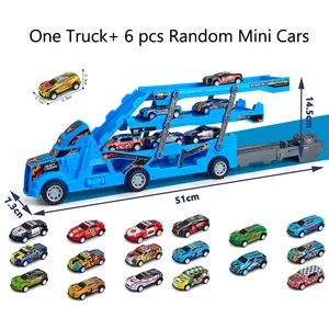 Great child truck deformation carrier car toys models educational model folding track running vehicle boys girls gift birthday 8 Main Sales Great Toy Truck - №4