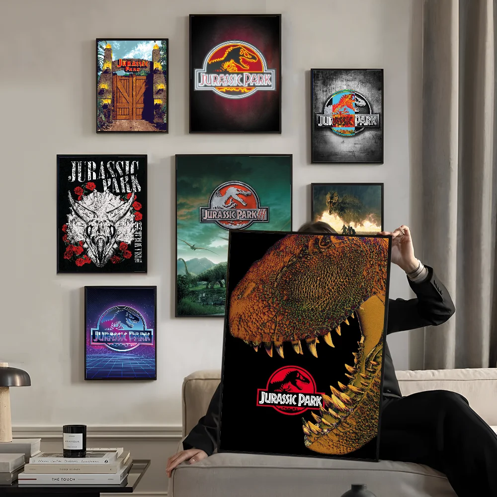 HD J-Jurassic Dinosaur Park Poster Paper Print Home Living Room Bedroom Entrance Bar Cafe Art Painting Decoration