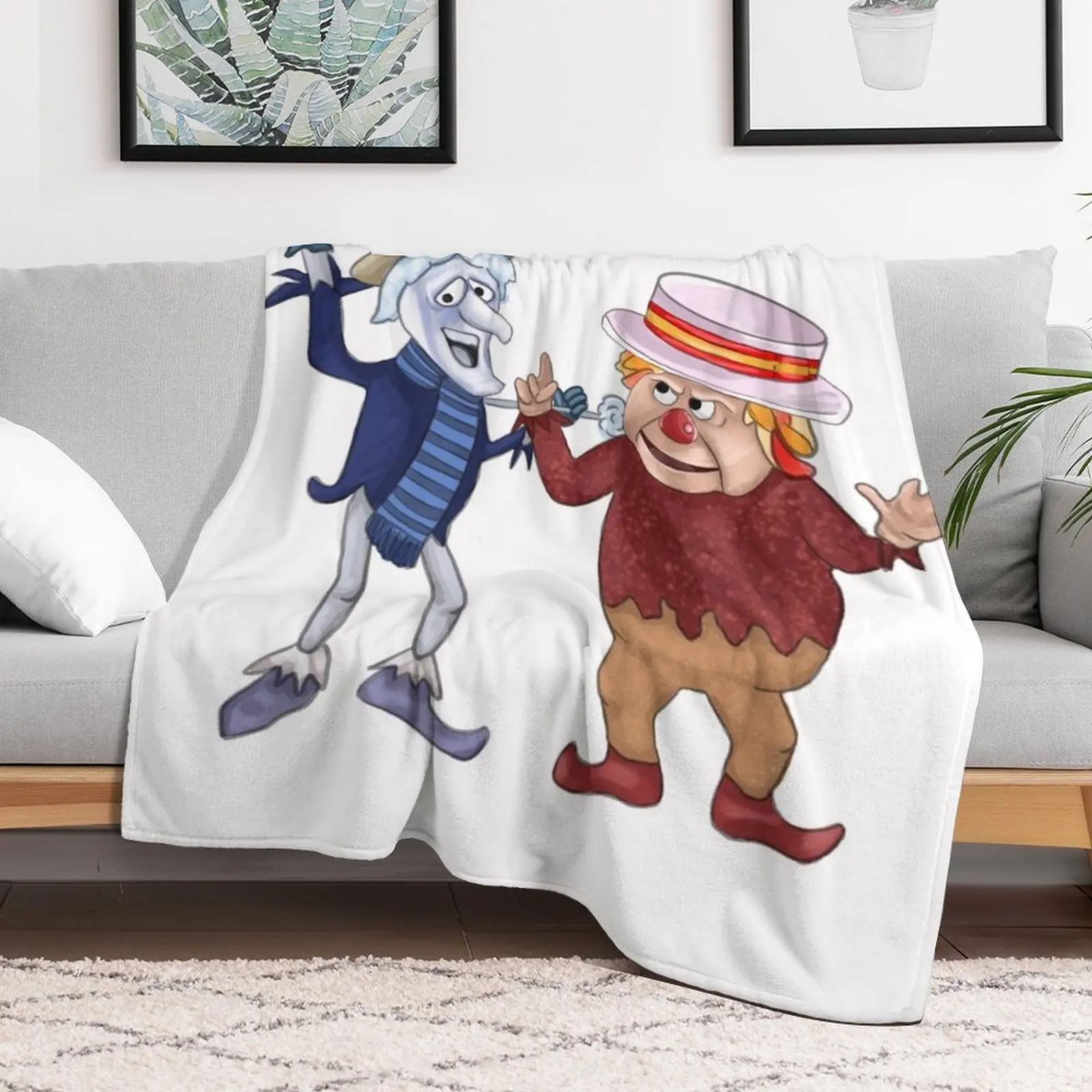 Snow miser and heat miser Throw Blanket Thermals For Travel Soft Luxury St funny gift Blankets