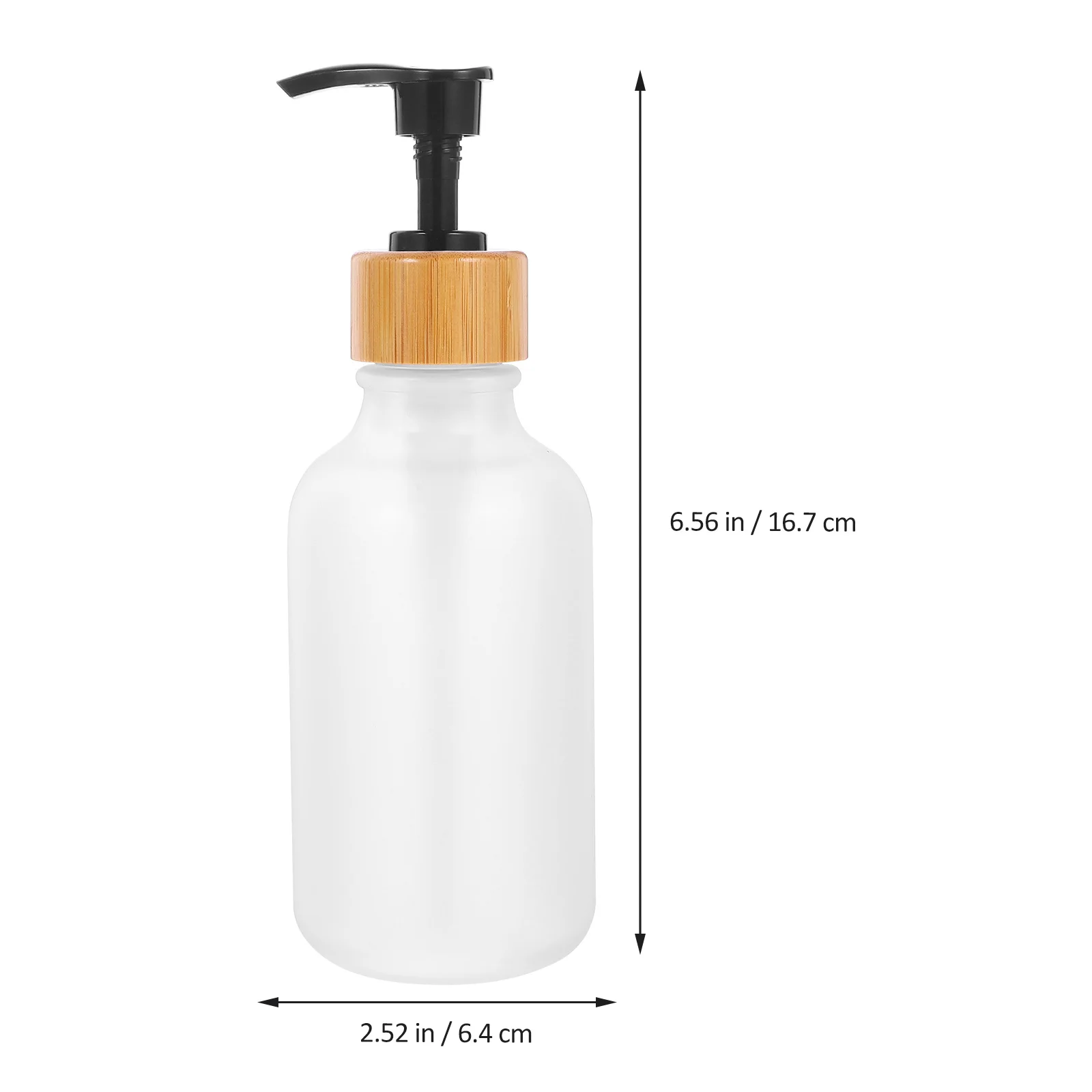 

2Pcs Empty Shampoo Pump Bottles Refillable Soap Lotion Dispensers Pump Bottles Liquid Soap Dispenser