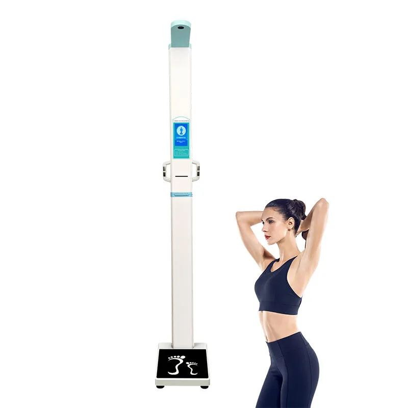 Smart Ultrasonic Body Height Weight Fat Scale Machine