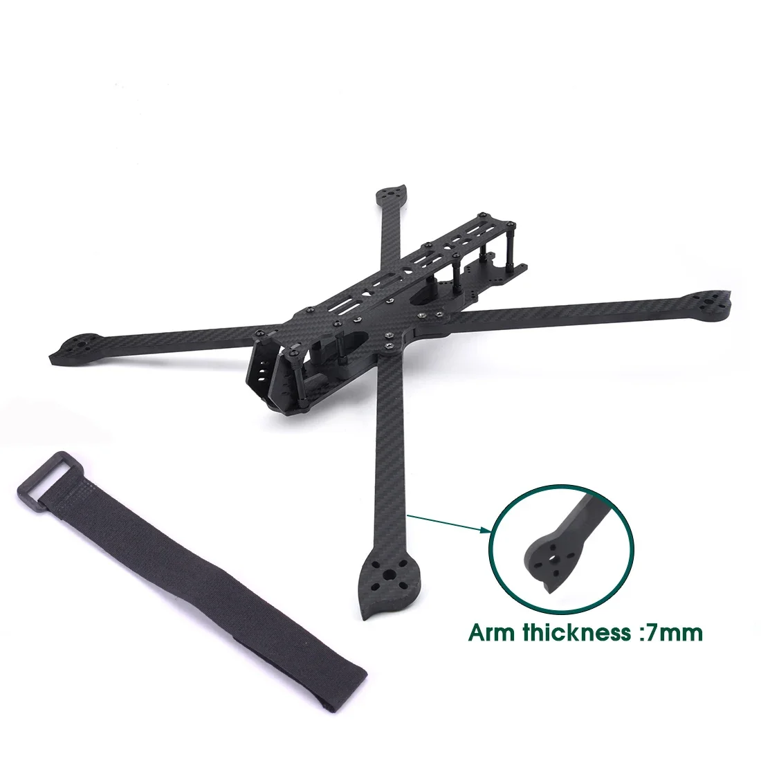 RoRuSXL10 V7 10inch T7 420mm Wheelbase With 7.0mm Arm TrueX Carbon Fiber Frame For Super Long Range FPV Freestyle Frame Quadcopt