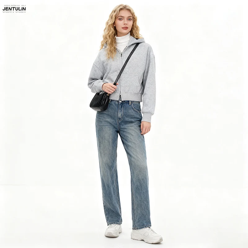 شتاء دافئ اقتصاص الصوف هوديس الرجال الملابس زمم فضفاض سميكة السترات الرجال Y2k الشتاء الملبس ملابس خارجية بلوزات للنساء