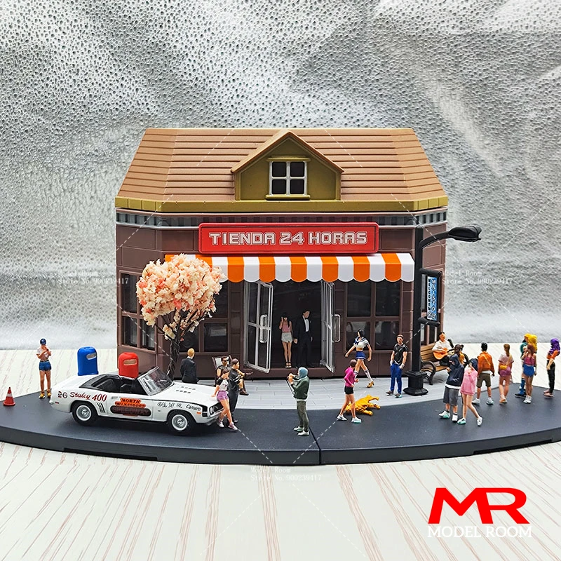 ANT 1/64 Scale Miniatures Car Street Scene Figures Mini Building Pedestrian Tourist People Model Handmade Figurine Character