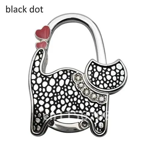 Purse Holder Portable Handbag Hook Metal Foldable Cat Shaped 1Pcs Gift Safer Hanger Shining