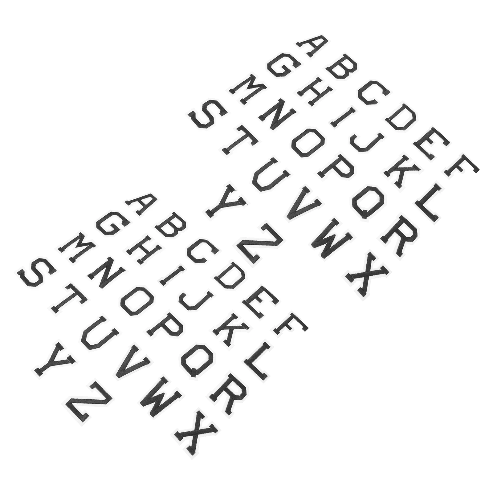 

52Pcs Letter Embroidery Patches Multipurpose Sewing Decorative Garment Appliques for Clothes Bags Shoes DIY Fabric Accessories