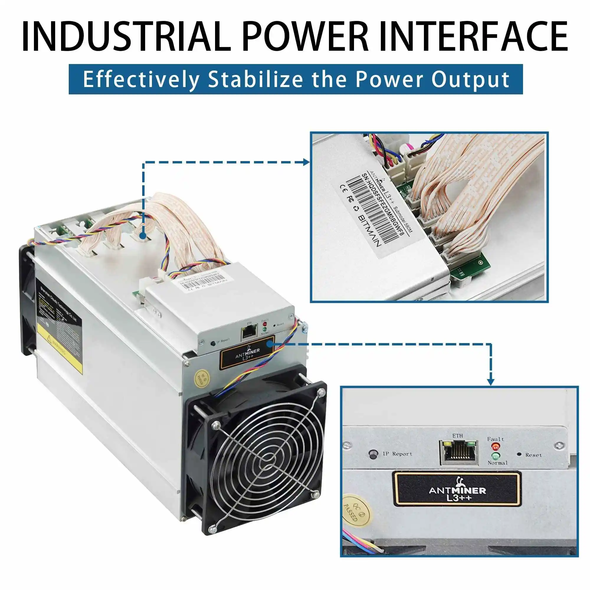 ANTMINER L3++( With power supply and Cable)Scrypt Litecoin Miner