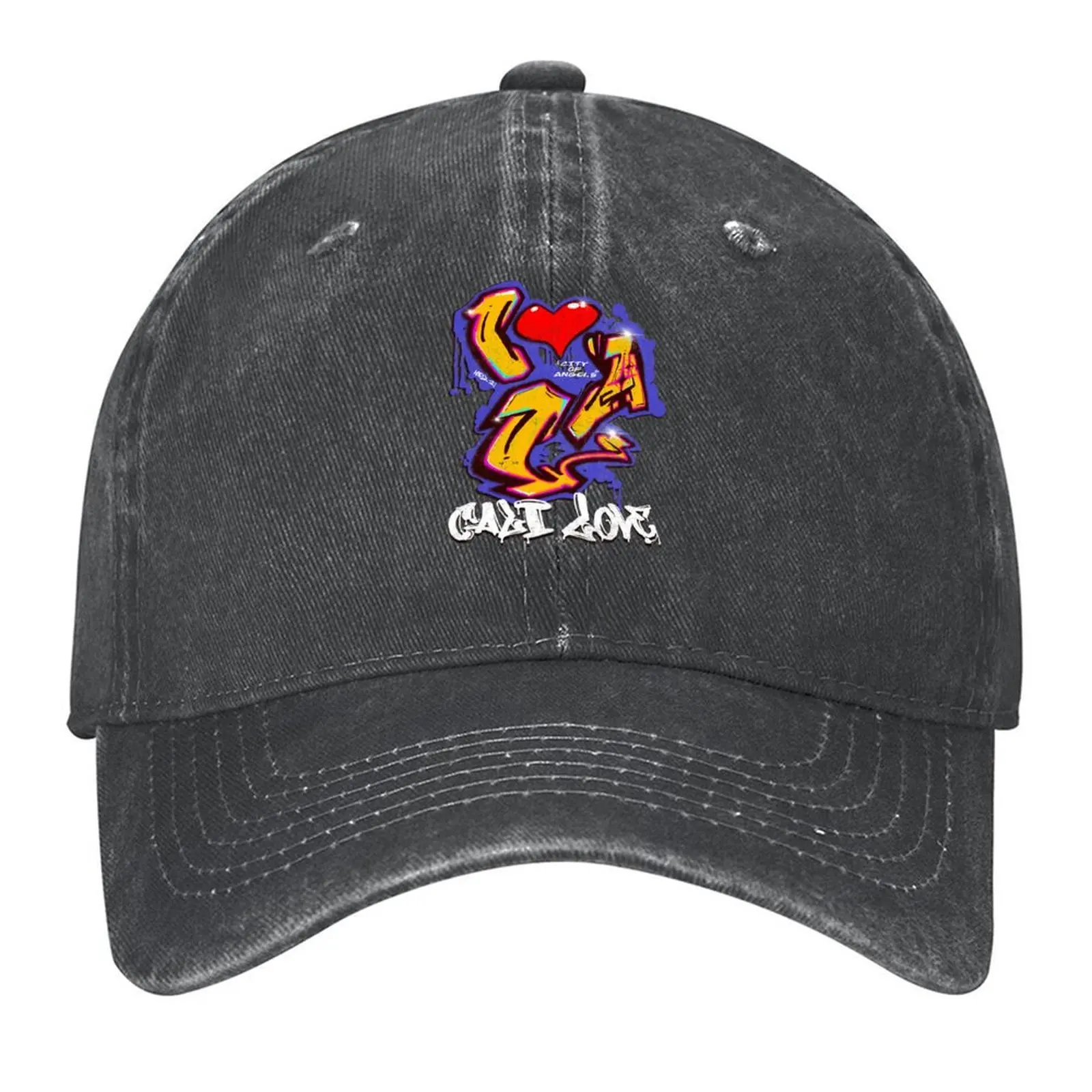 

Graffiti-Style I Heart Los Angeles Urban Streetwear Baseball Cap Hat Man For The Sun Cosplay sun hat For Women Men's