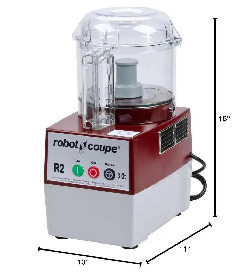 Robot Coupe Commercial Cutter Mixer With 2.9 Liter Clear Batch Bowl