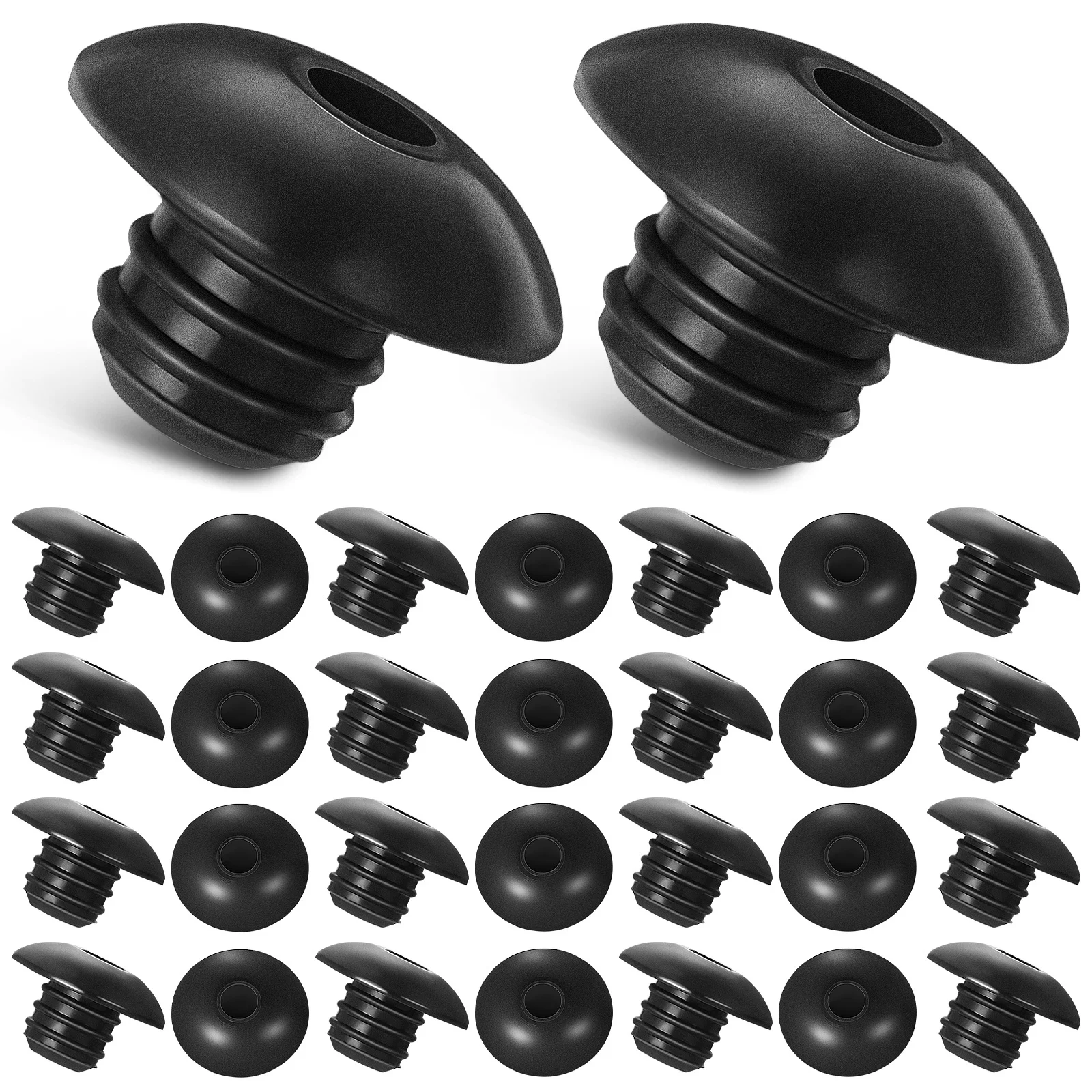 

120Pcs Durable Silicone Pegboard Hooks Stopper Threaded Design Leakproof Bottle Jars Pipes Retainers Wall Plugs