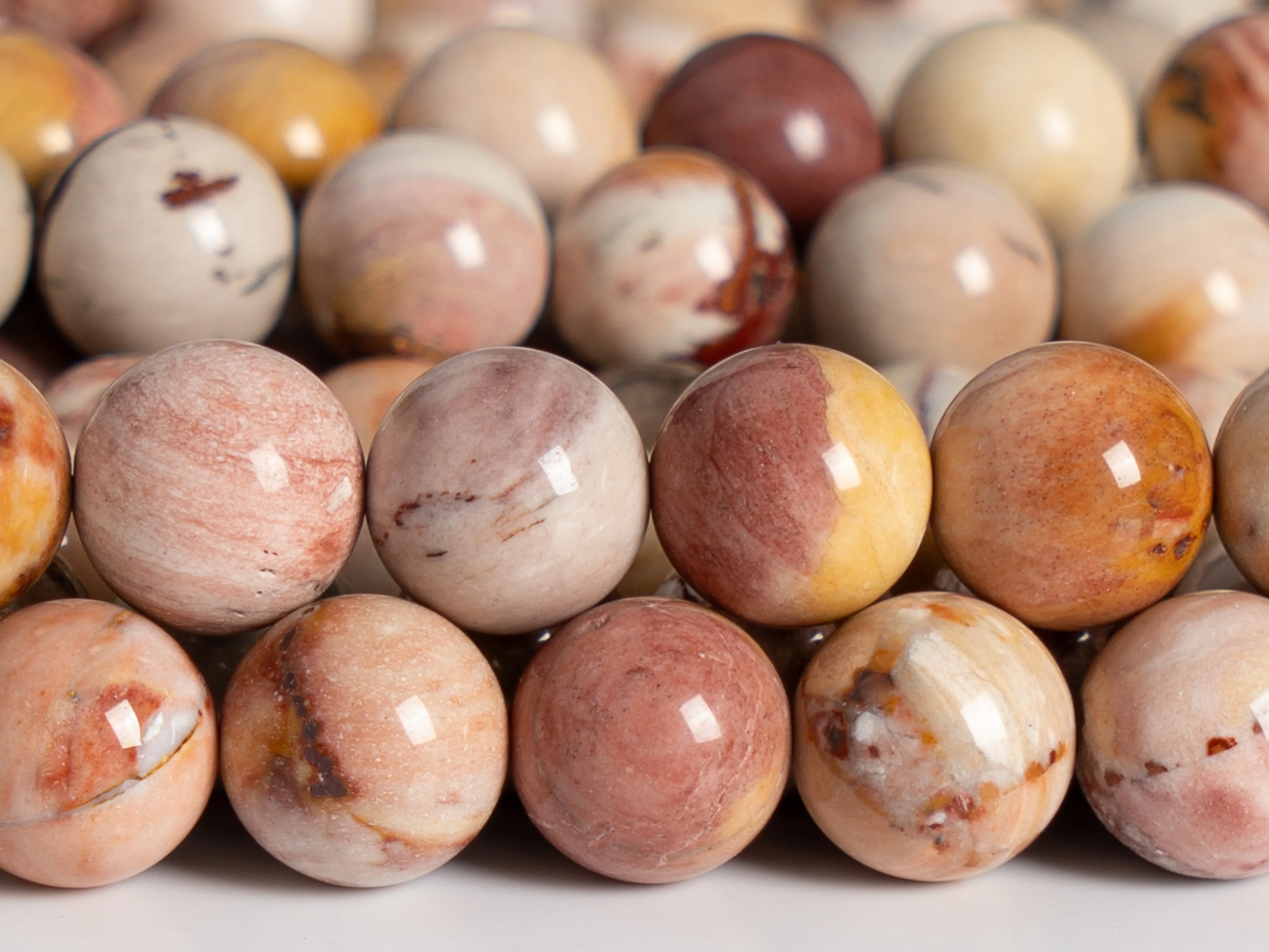 6/8/10/12MM Multicolor African Agate Beads Grade AAA Natural Gemstone Full Strand Round Loose Beads 15.5\