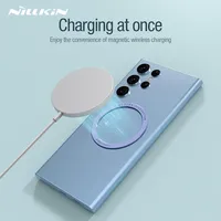 For iPhone 14 13 12 Pro Max Magnetic Ring Holder Nillkin SnapLink Sticker Charging Pad For Samsung S22 Ultra Strong Magnet Stand