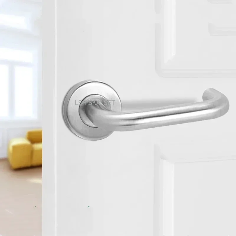 1Pc RVS Schuur Deurgrepen Interieur Achtergrond Muur Onzichtbare Deurklink Enkelzijdige Houten Deurknop Home Hardware
