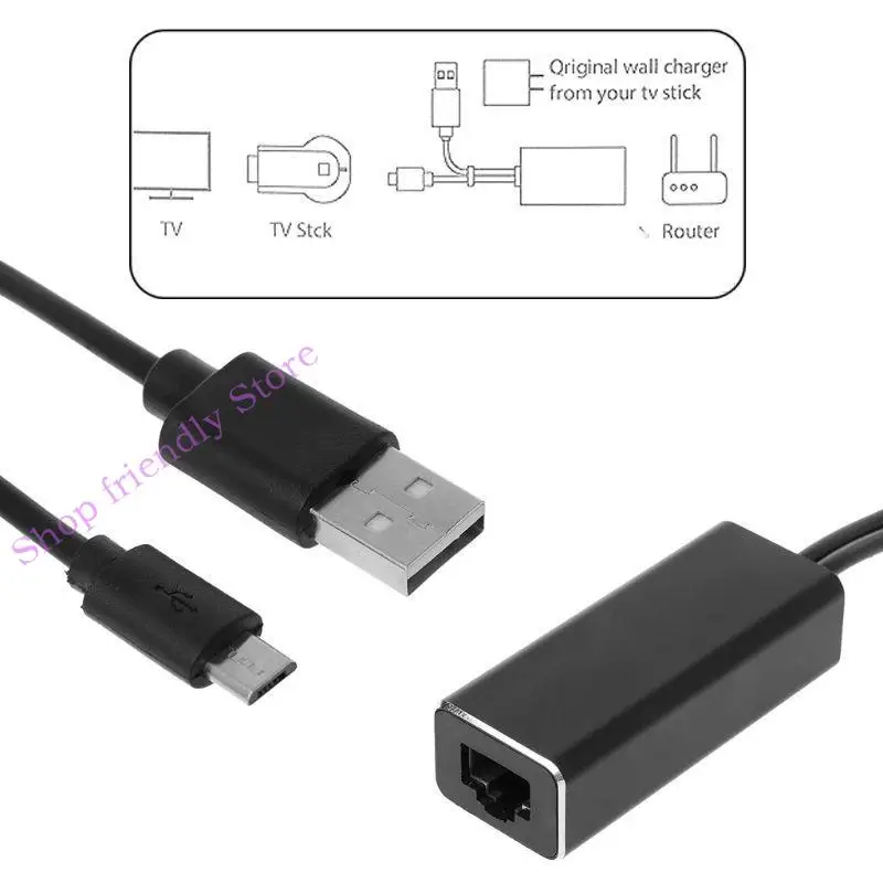 594A USB 2.0 Power To RJ45 Adapter 100 Мбит/с для Card Accessy Accessy Accessy