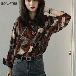 Shirts Womens Loose Chic Fashionable Cool Turn-down Collar Stylish Leisure All-match Female Vintage Daily Autumn Ulzzang Ins Hot