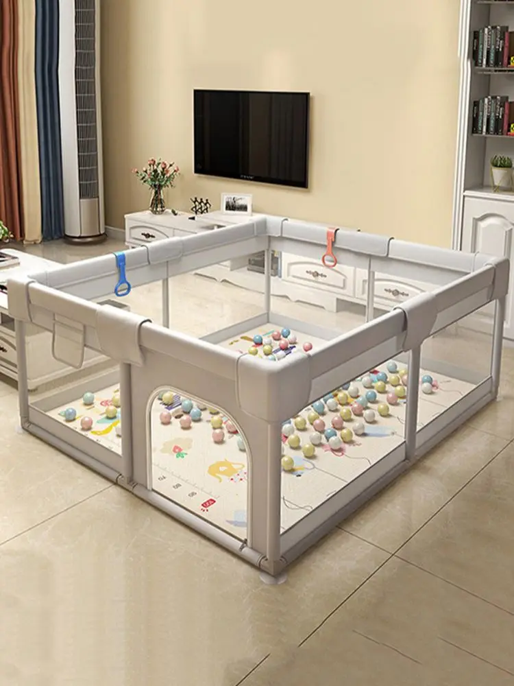 Infant Shining Kinder Laufstall mit Schaumstoffschutz Baby Spielplatz Baby Sicherheitszaun Kind Ball Pit Laufstall für 0-6 Jahre altes Kind
