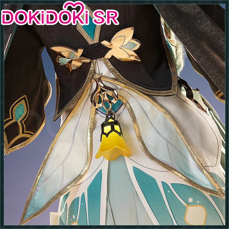 LQIN STOCK اليراع تأثيري حلي لعبة هونكاي: ستار السكك الحديدية DokiDoki-SR HSR أنثى لطيف زي المخرج اليراع شعر مستعار تأثيري Hallowe
