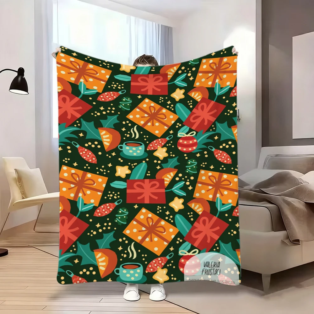 Festive Twinkling Night Motif Cozy Bed Throw Versatile Home Decor Gift Idea For Gym Dance Studio Lounge Room Space