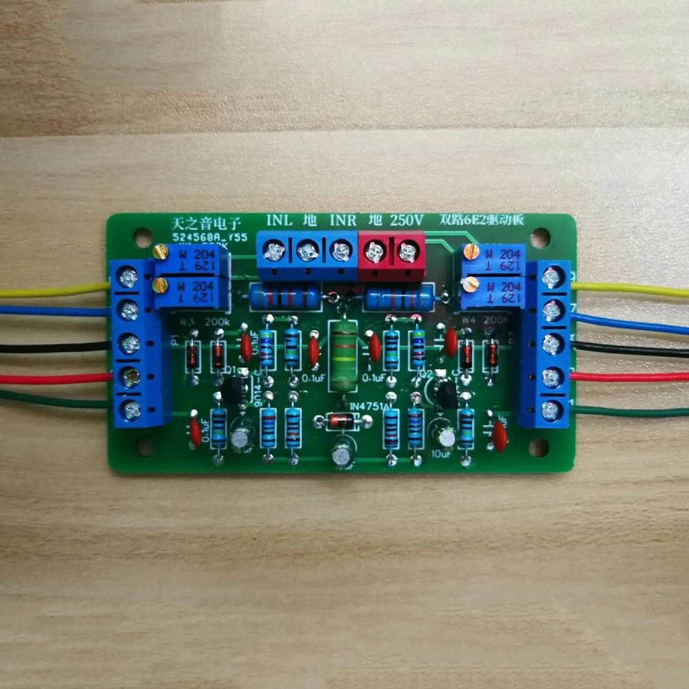 Dual 6E2 Tube Cat Eye Driver Board DIY Fluorescent Tube POWER Amplifier Volume Level Indicator Preamp