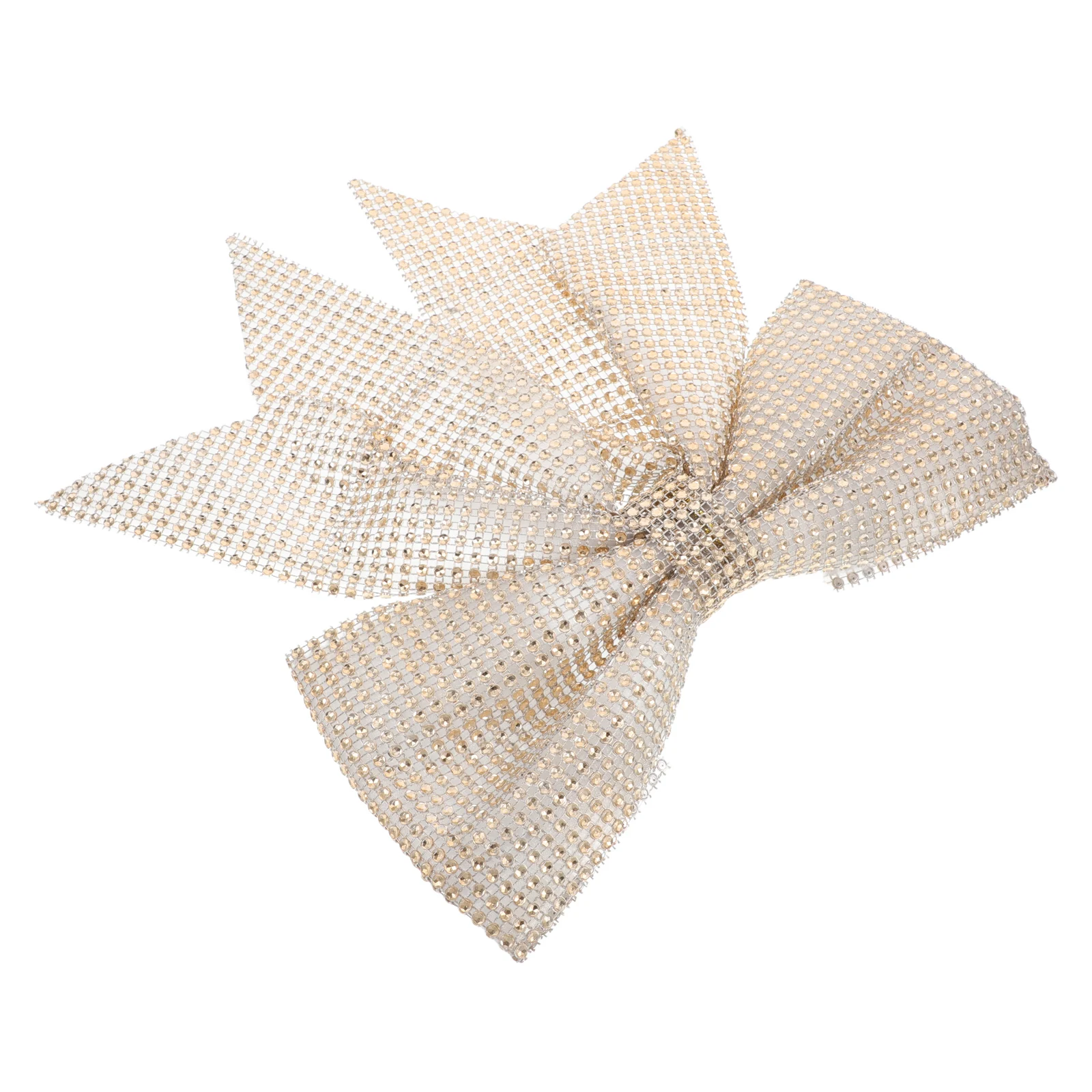 

Luxury Rhinestone Christmas Bow for Hair Girls Holiday Outfit Decoration DIY Craft Projects Tree Ornament Festive Decor