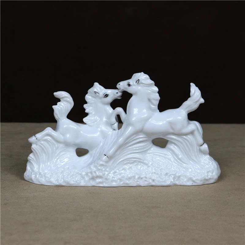 Imagem -04 - Escultura de Cavalo de Galope de Porcelana Pedras Preciosas para Amantes Miniatura de Pedras Preciosas Decoração de Casamento Presente do Dia dos Namorados Ornamento de Artesanato