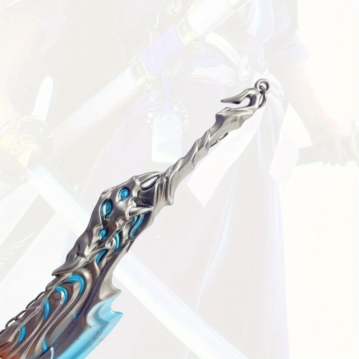 Valorant – épée Katana en métal flamme de 6.3 pouces, couteau Ninja, sabre Katana japonais, sabre de samouraï Original, accessoires de Cosplay, jouet accessoire