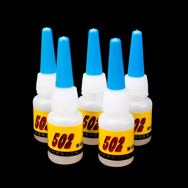 2 قطعة 502 سوبر الغراء لحظة التجفيف السريع Cyanoacrylate لاصق قوي السندات سريع الحرف إصلاح سوبر الغراء