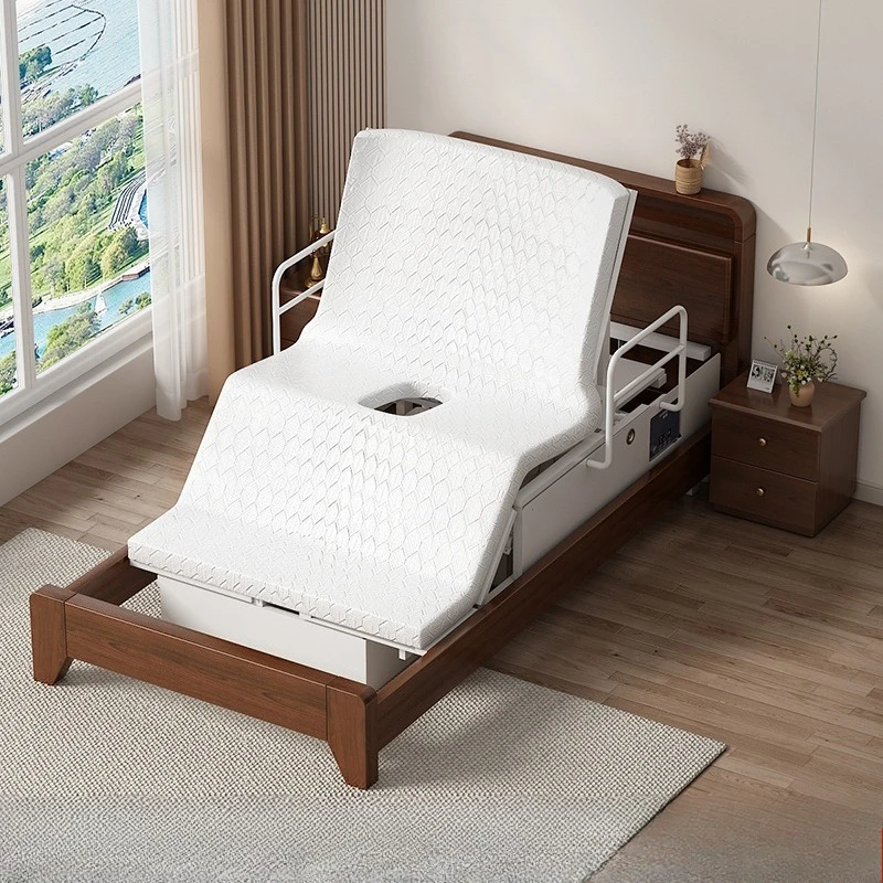 Suitable for the elderly electric bed 1.2 meters home care bed, lifting multi-function automatic home bed for the elderly