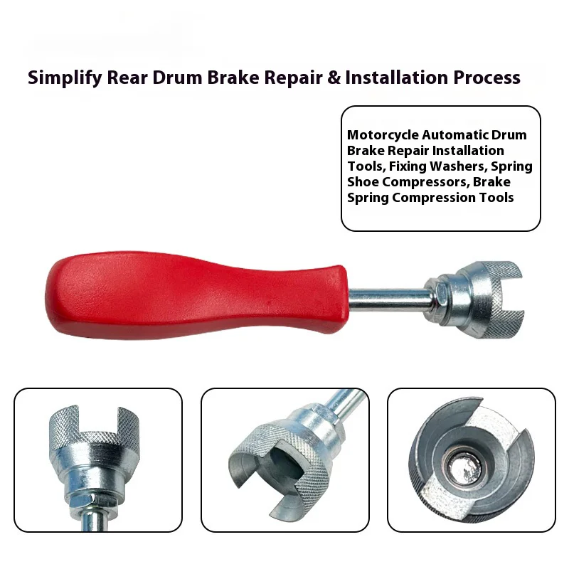 5.7 Inch Drum Car Tool Kit Brake Down Repair Spring Compressor Install Hold Worker Washer Auto Shoe Alloy&plastic Accessories