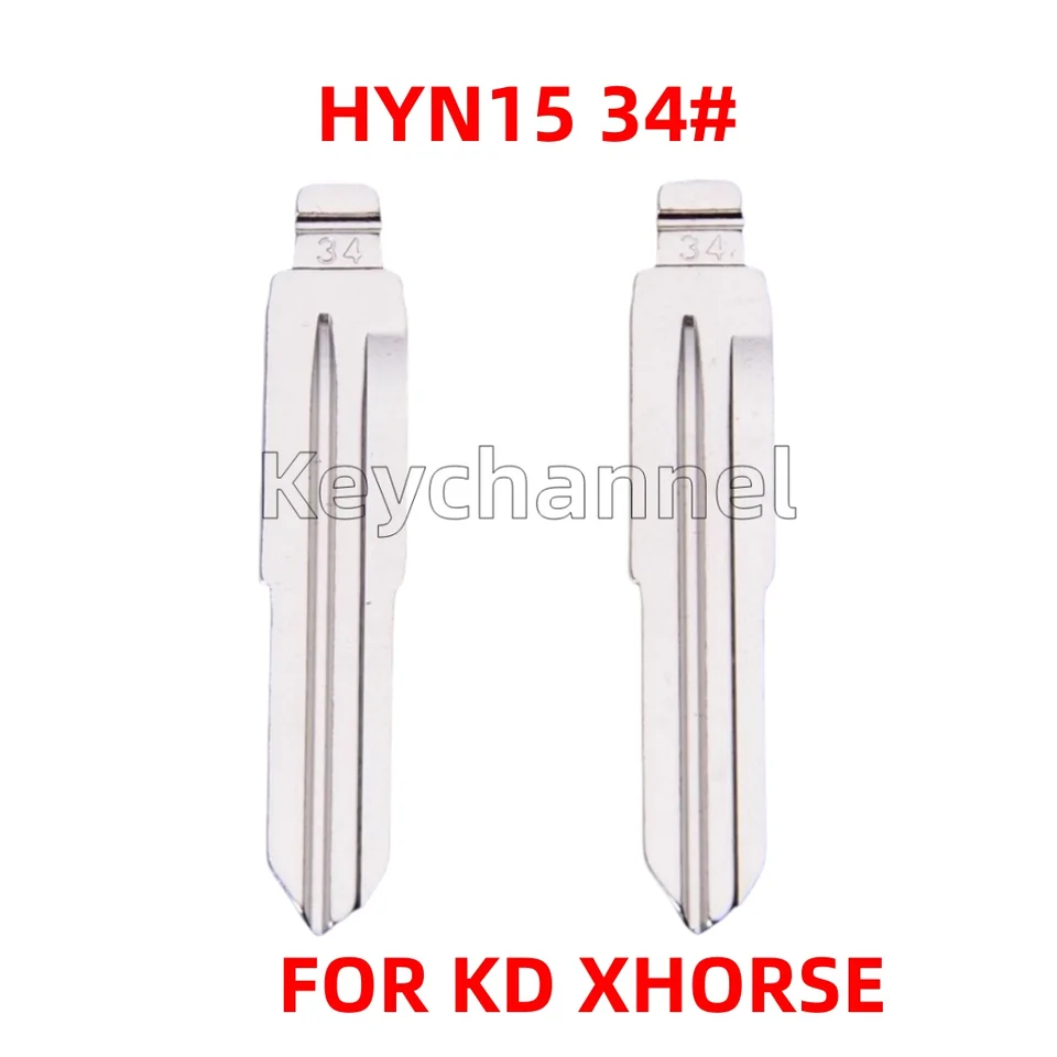 10pcs Car Flip Key Blade HYN11 34# KD Remote Blank NO. 34 Key