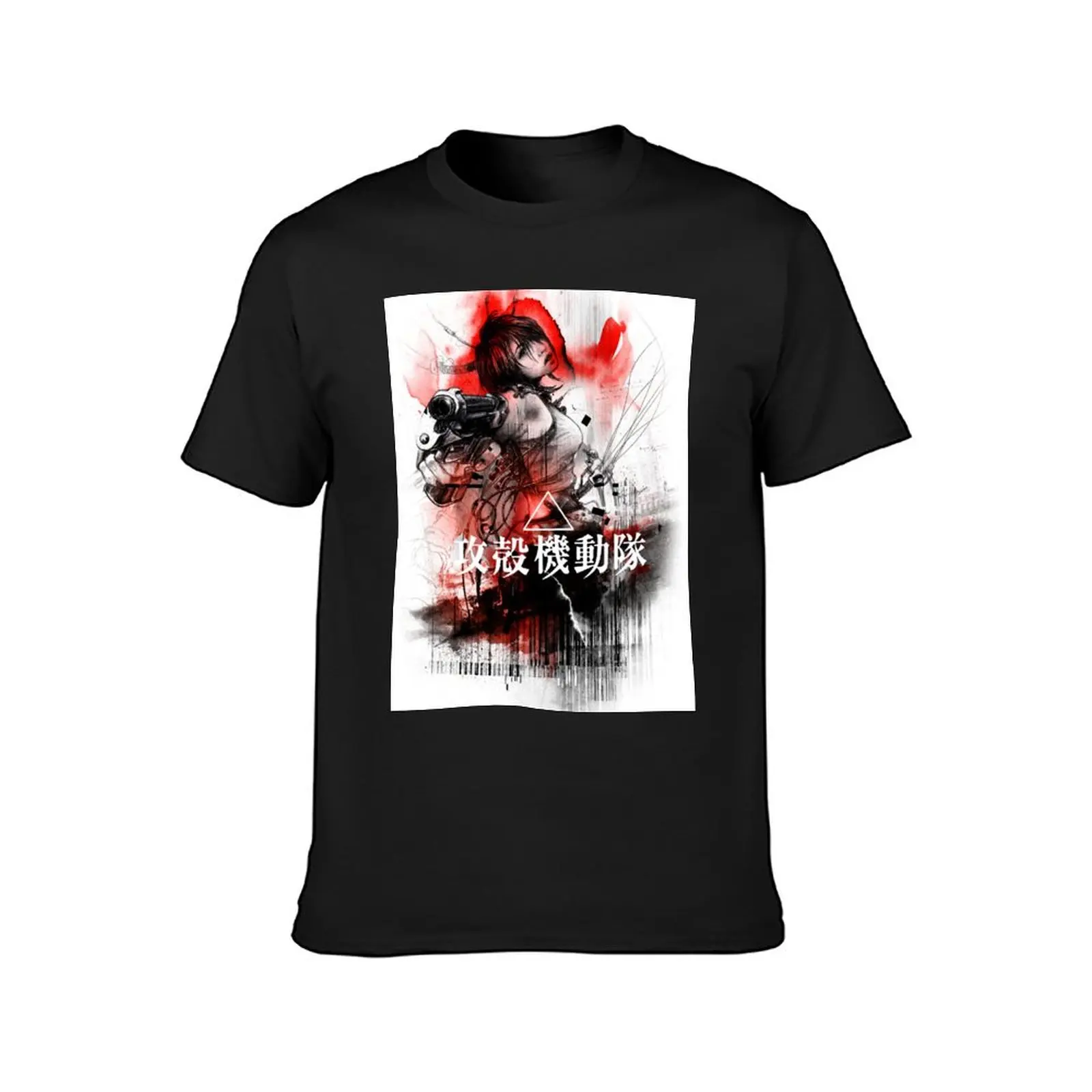 Ghost in the Shell T-Shirt oversized shirts graphic tees sweat graphics men clothings