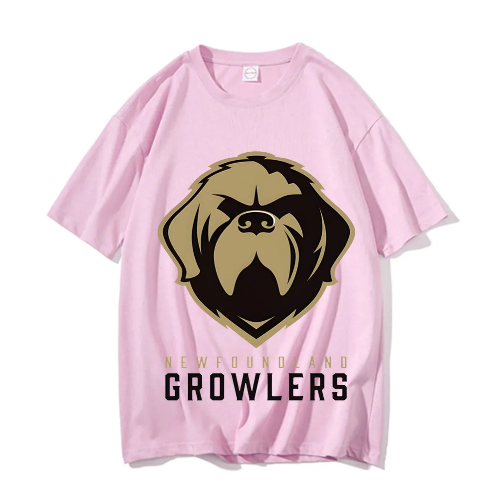 Newfoundland Growlers 2024, новая летняя мужская футболка, модные топы из чистого хлопка с короткими рукавами, уличная одежда, спортивный костюм унисекс