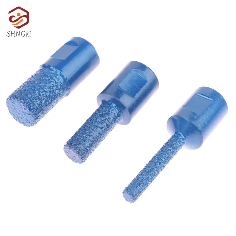 5/10/15mm Vaccum Brazed Diamond Core Drill Bits M10 Thread Hole Saw Cutter For Ceramic Tile Marble Glass Granite Drill Cutting