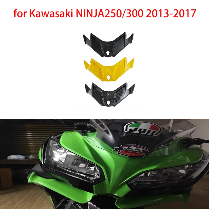 

Motorcycle for Kawasaki NINJA250/300 2013-2017 modified bird beak fixed wind wing shark fin air intake wing lower lip breaking