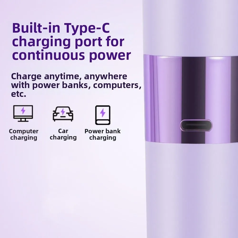 

Безопасная USB перезаряжаемая электрическая бритва для душа, водонепроницаемая женская бритва с двойной головкой, беспроводная эпиляция для подмышек, лица, ног