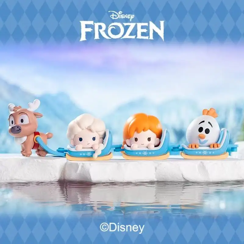 Disney Originele Doos Frozen De Sneeuwkoningin Elsa Slee Figuur Model Speelgoed Anna Olaf Sven Desktop Decoratie Collectie Kinderen Gift