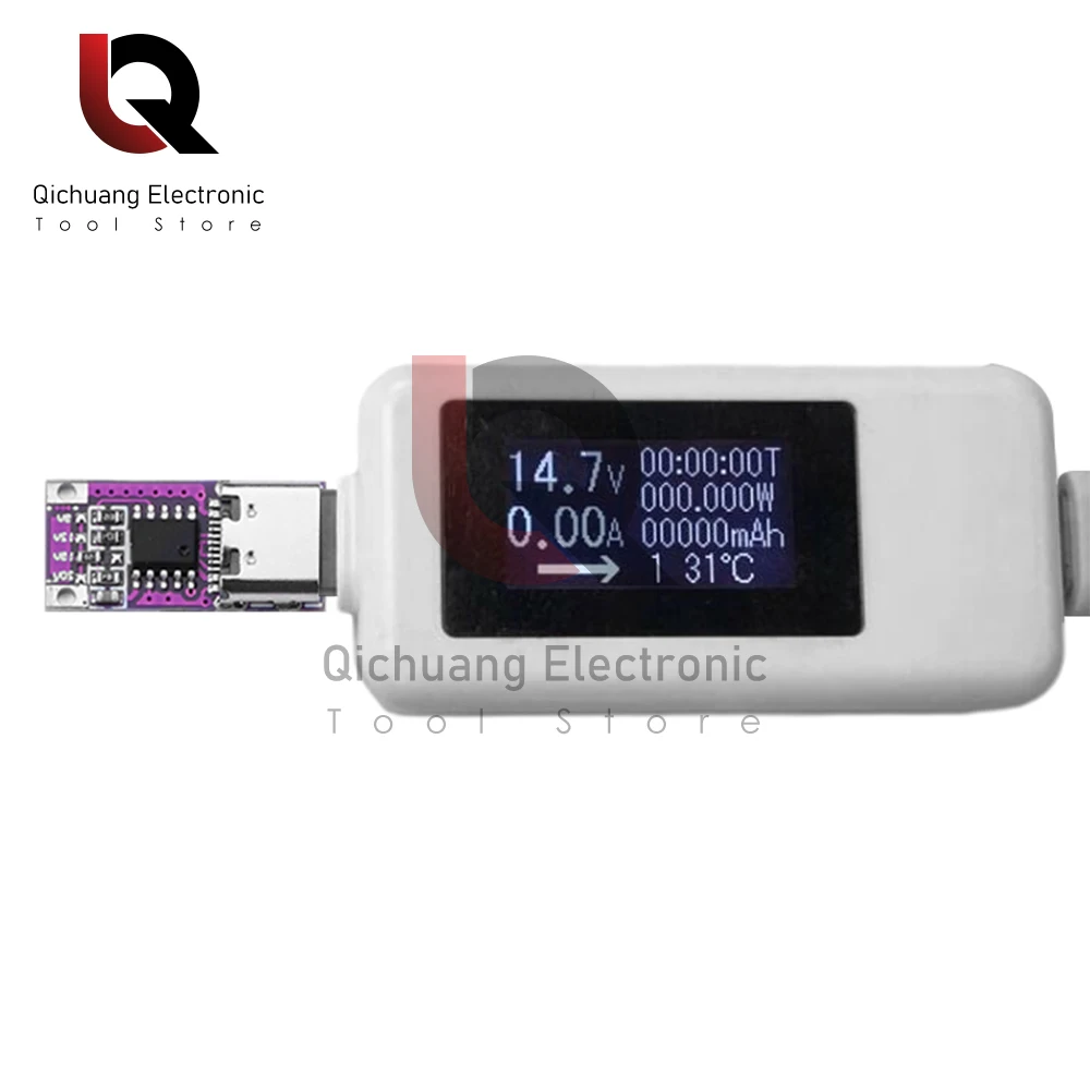 PD/QC2.0 3.0 Decoy Board Fast Charging Protocol Deception Boost Aging Test Trigger Module Type-c Output 5V/9V/12V/15V/20V