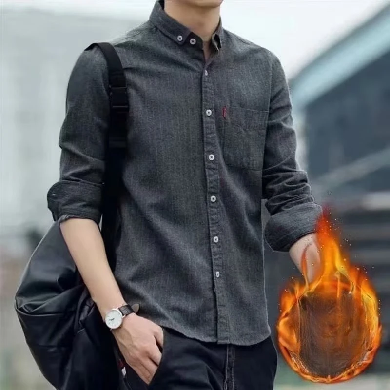 

Men's Business Long Sleeve Shirt Wrinkle-Resistant Professional Wear​​ Office Wear Business Casual