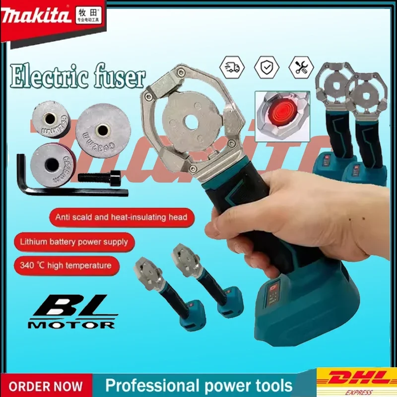 

Makita Electric Pipe Welding Machine Cordless Fuser PPR PE Soldering Iron Plastic Tube PP Heating Hot Melt For 18V Battery