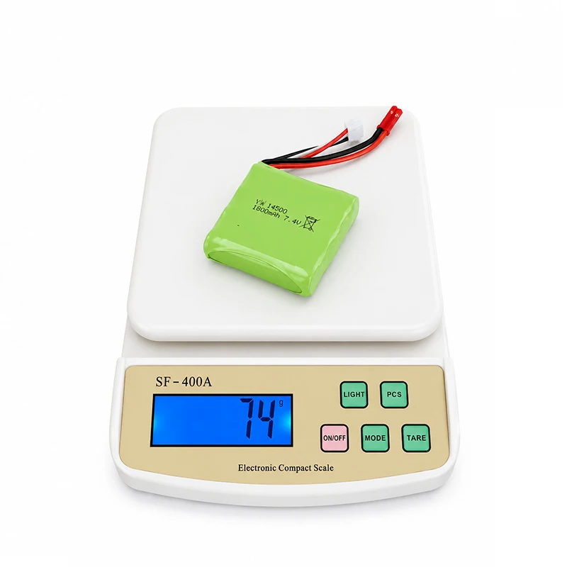 Akumulator Lipo 7.4V 1800mAh 14500 z wtyczką JST do DumboRC DDF350 X10P HOTRC CT88A RadioLINK RC6GS Nadajnik Części do Samochodów RC — zdjęcie produktu 6