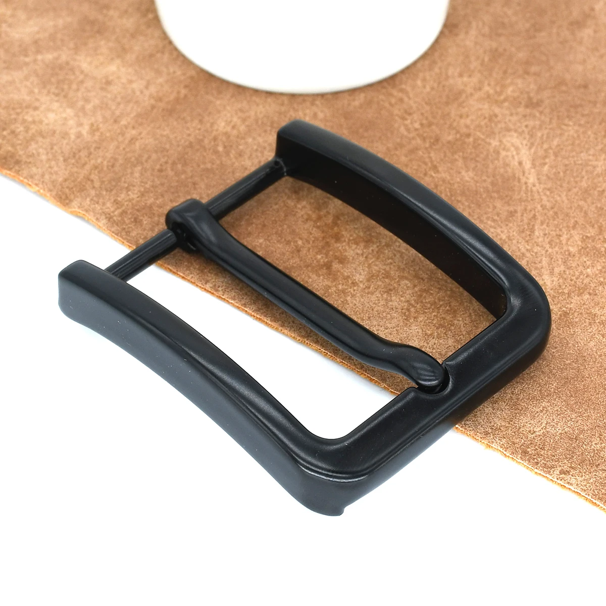 1PC 40mm Belt Buckle Metal Matte Black Men's Pin Buckle Waistband Accessories Fit for 38mm Strap Leather Craft Belt Parts