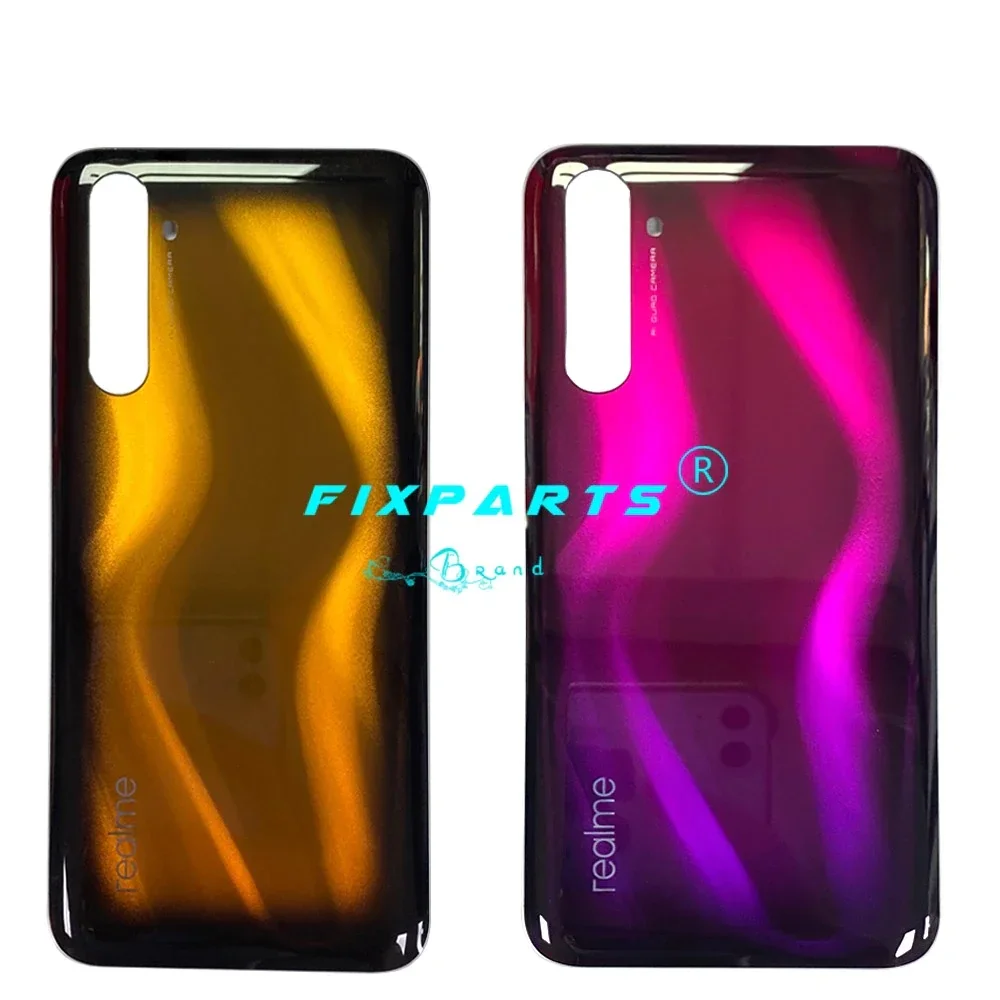 New For Realme 6 Pro Battery Cover Rear Door Housing Glass Case RMX2061,RMX2063 Back Cover Replacement Parts