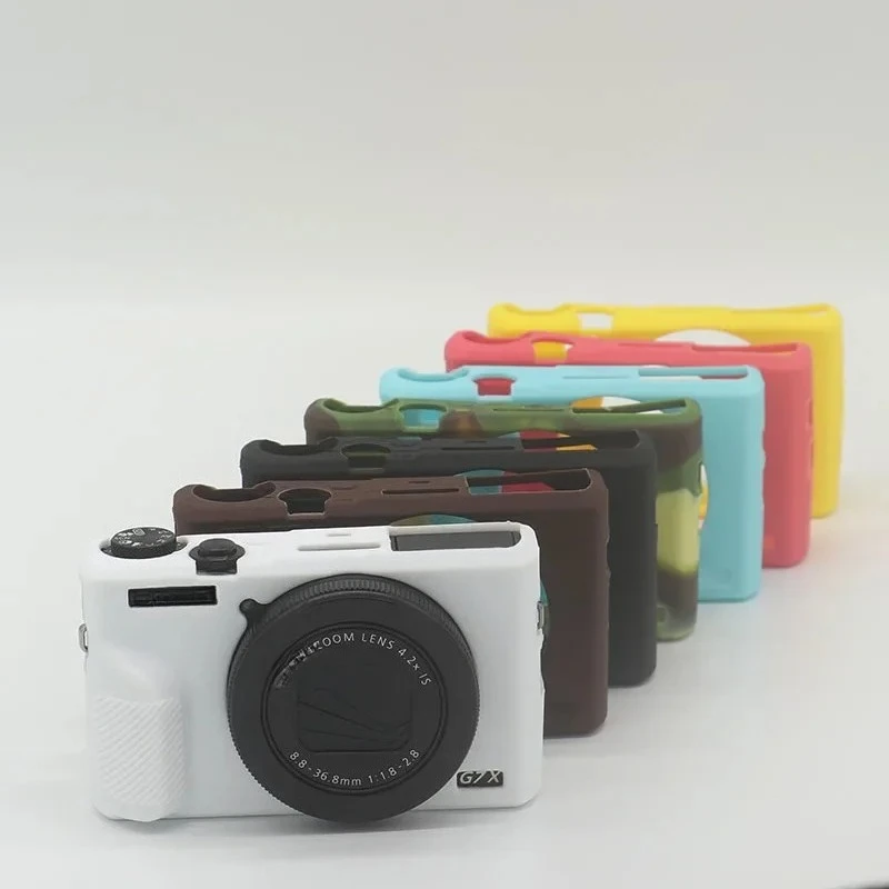 

For Canon G7X Mark 3 G7X III G7X3 , Protector Protective Camera Silicone Case Cover Body Cover Case Skin + free tempered film