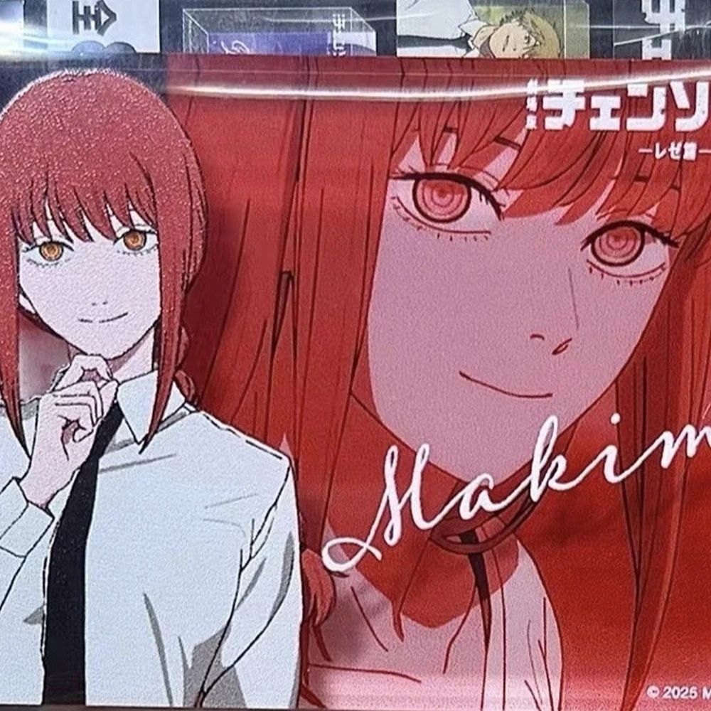 Anime motosserra homem makima reze cosplay placa de pé quadrado acrílico tijolo figura dos desenhos animados decoração desktop festa prop